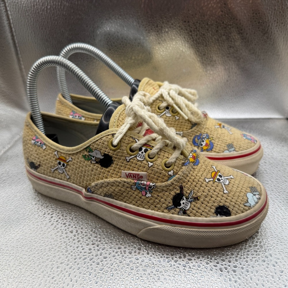 Size 3.5M/5W Vans One Piece Authentic Nami Straw Hat Crew Unisex Sneakers 500714